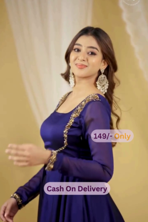 👑 Raw Silk Anarkali Dress with Traditional Handwork – Royalty in Every Stitch 👑