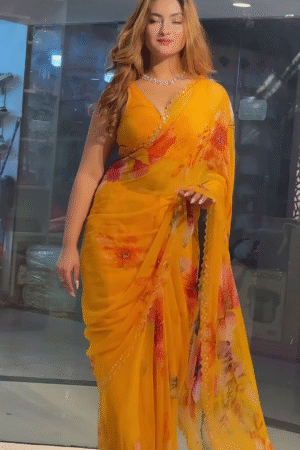 Shiffon Printed Saree