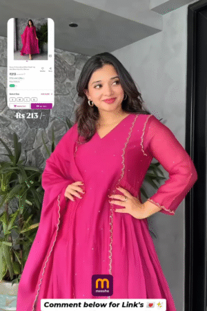 Everyday Elegance: Rayon Embroidered Frock Top & Short Kurti – Just ₹213/-