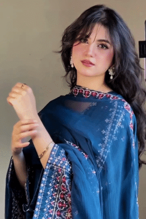 Elegant Embroidered Kurta With Trousers & Printed Dupatta Set For Women ✨