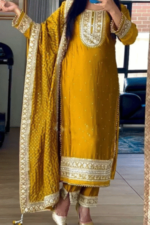 Drape Silk Kurti Set