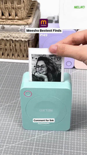 Cute Portable Photo Printer – Meesho Bestest Find At ₹149/- Only!