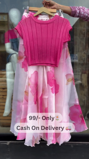 🌺 Elegant Pink Blossom Co-ord Set for Women