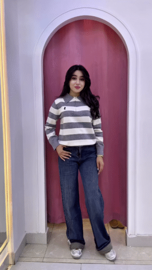 ⚫⚪ Striped Elegance Polo Collection – Bold, Chic & Timeless ✨👕